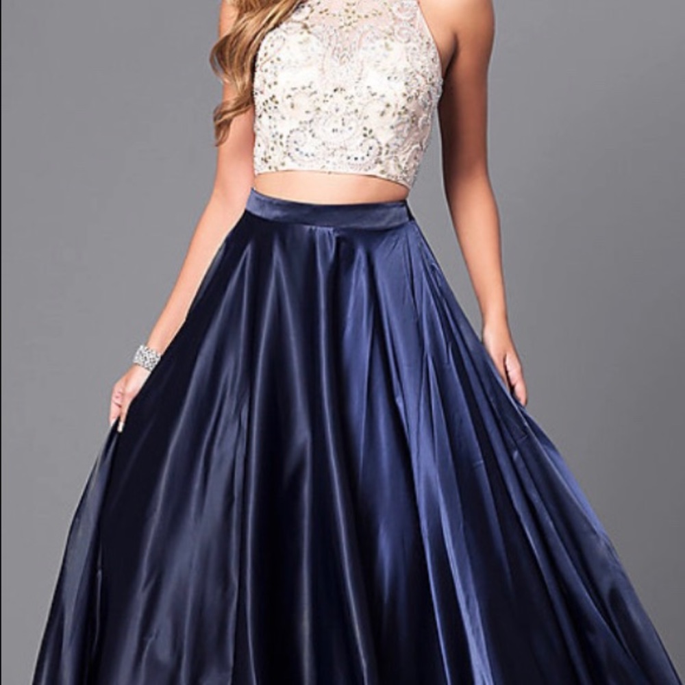 2 Piece Prom Girl Dress